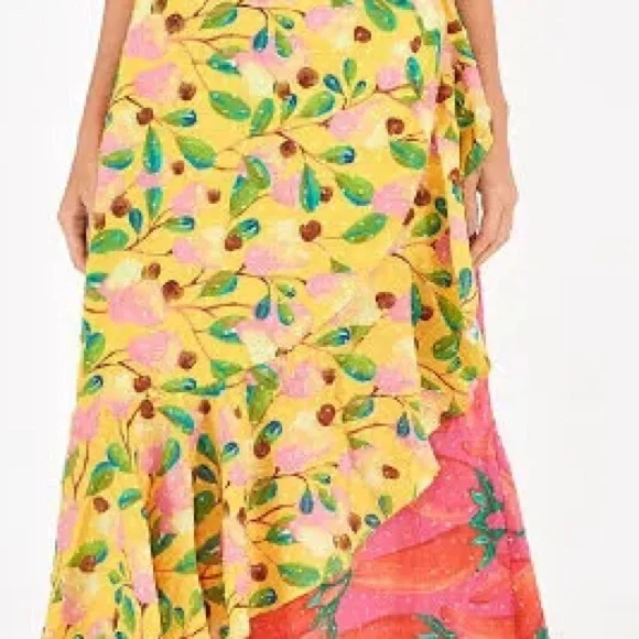 FARM Rio Garden Mix Wrap skirt - Picture 4 of 7